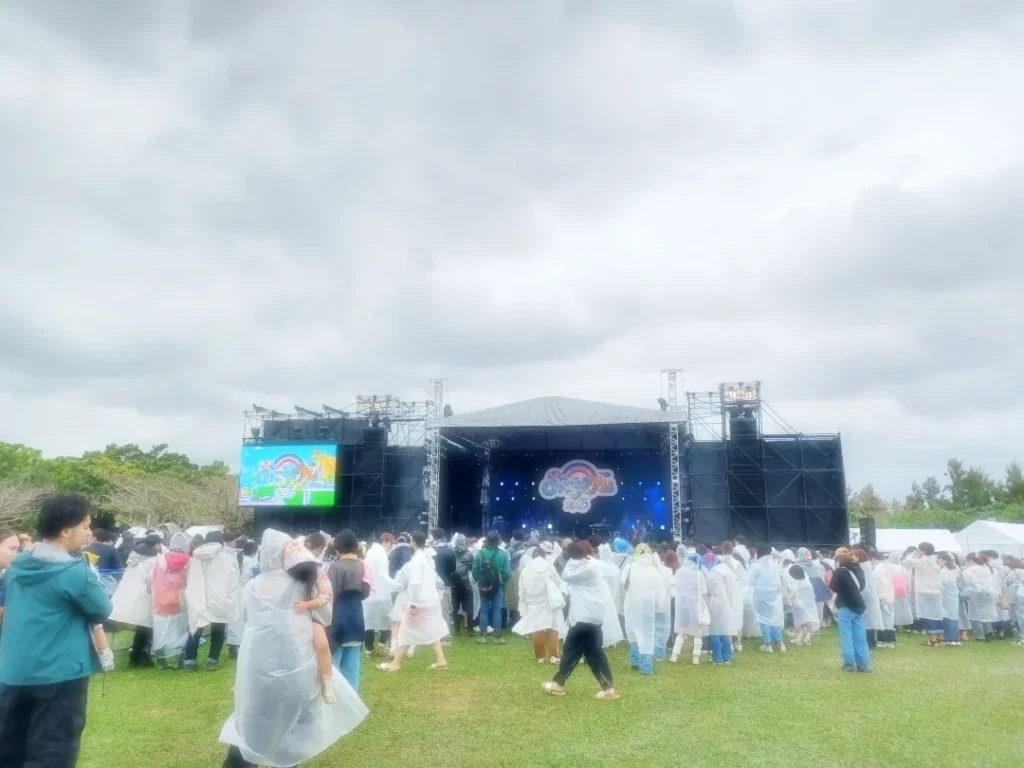 雨の中のスカイフェス
